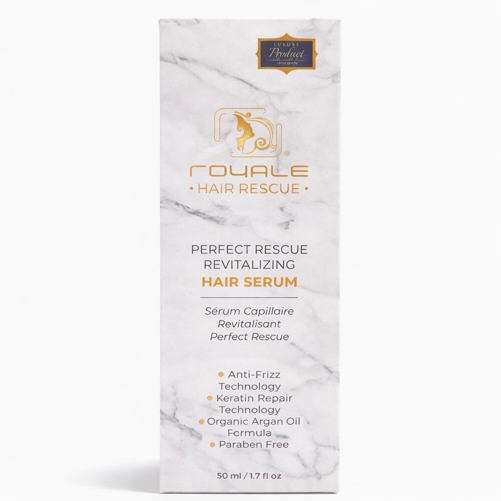 Royale Hair Rescue Perfect Revitalizing Hair Serum 50ml Keratin Repair Anti-Friz